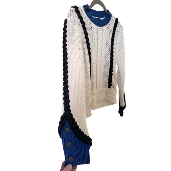 rag & bone Celina Cotton Crew in White Size XXS - Picture 13 of 14